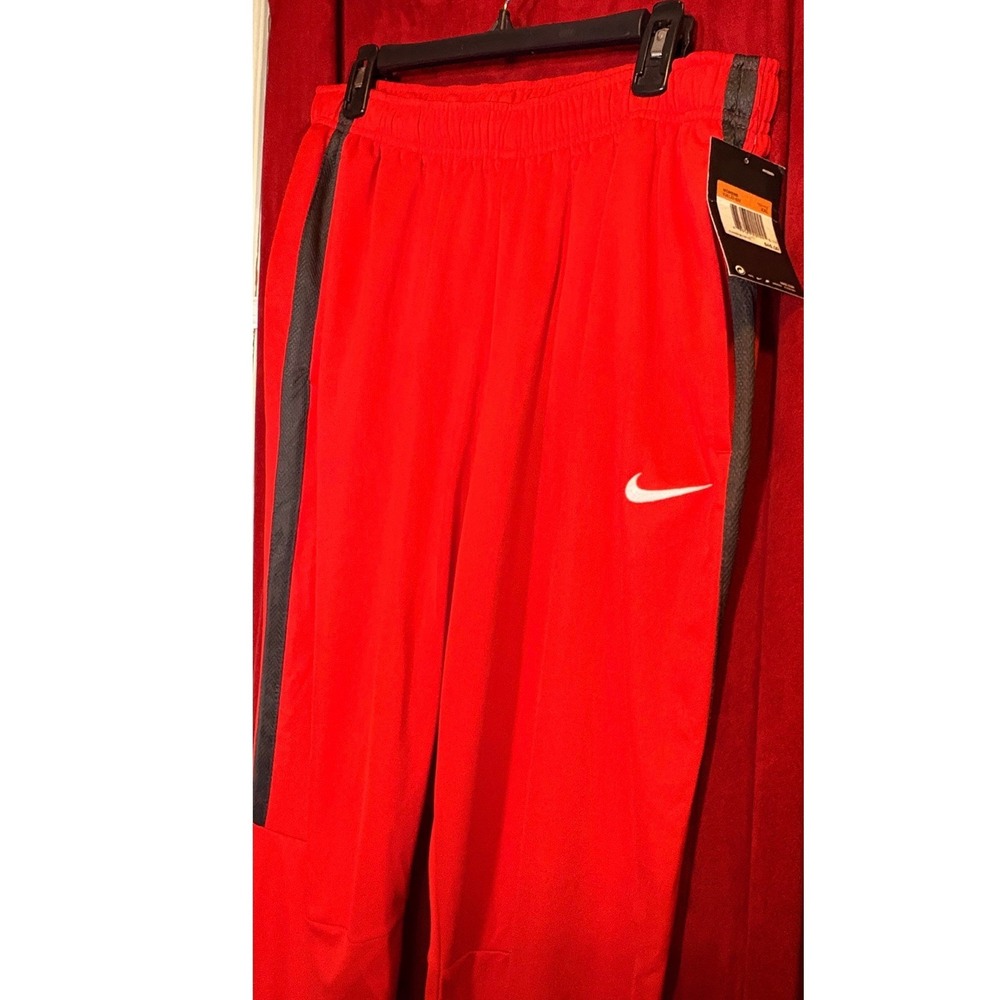 Nike Track Pants Women's XXL Red Excellent Zipper Ankle Side Stripe 836120-656 - Picture 2 of 9